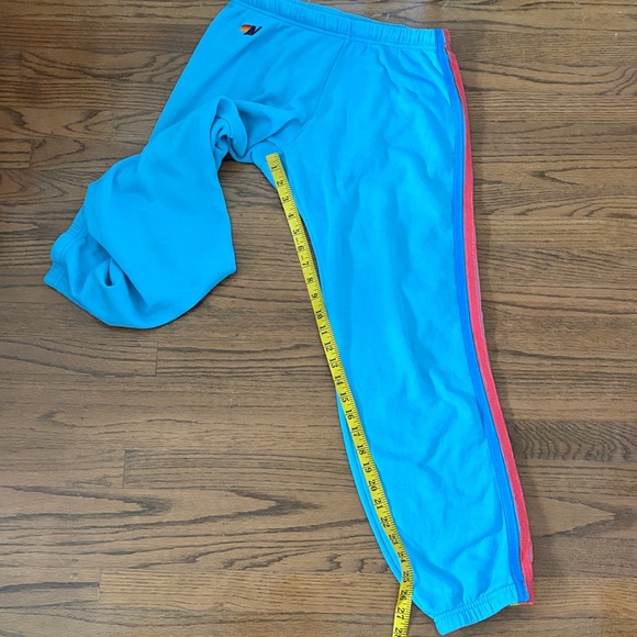 Aviator Nation Vibrant Blue Five Stripes Sweatpants - Picture 14 of 14